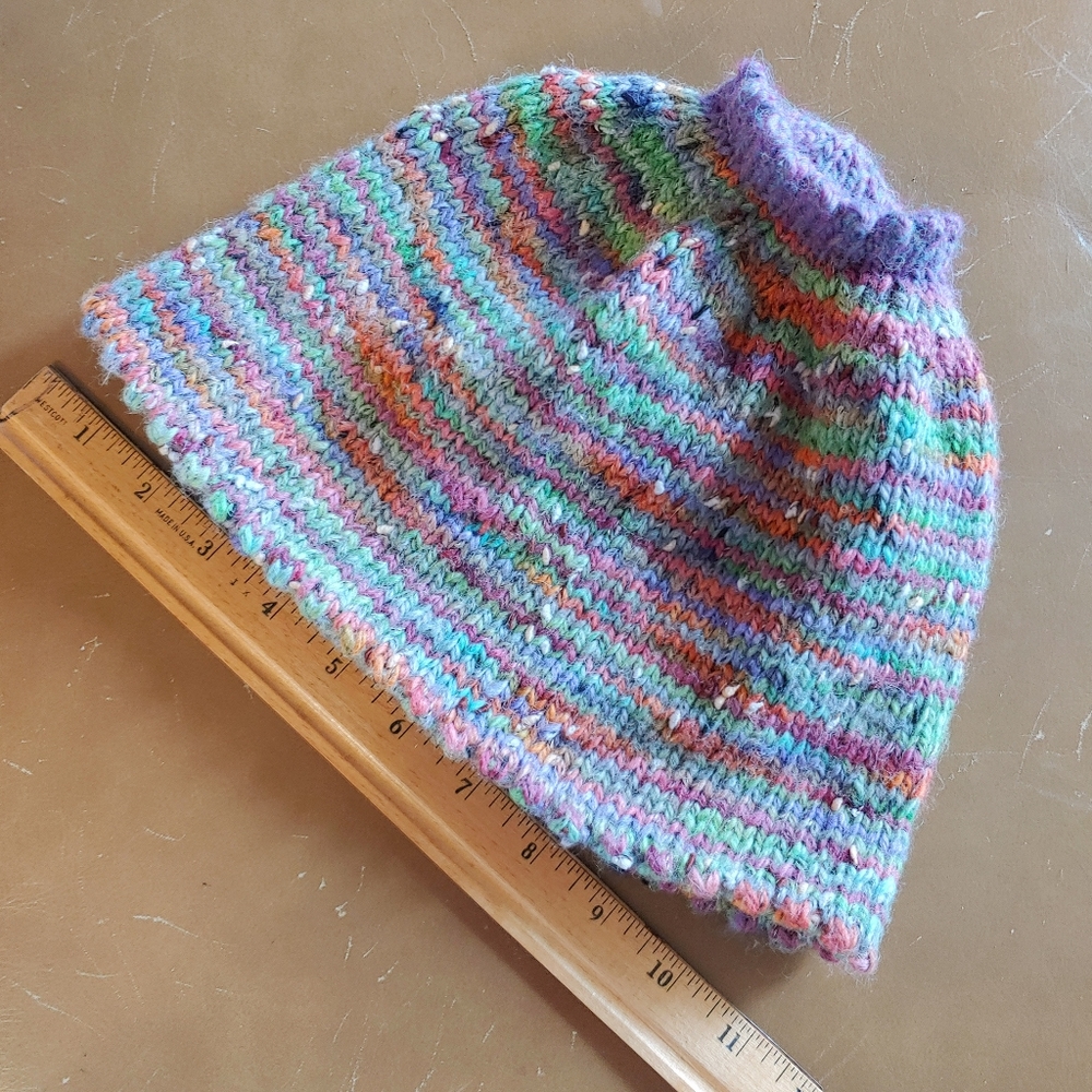 Handmade Winter Beanie Knitted Wool Hat Cap Warm and Thick - Picture 5 of 10